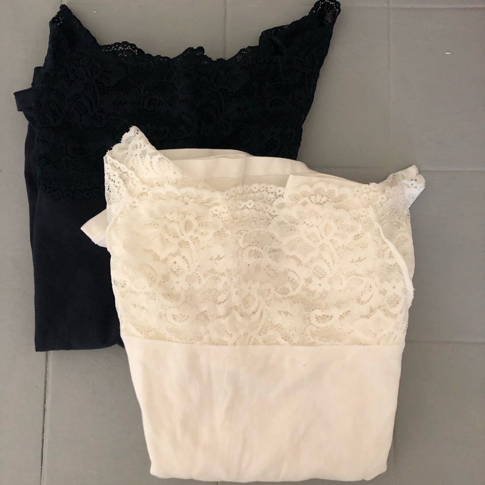 Lace off the shoulder t-shirt bundle